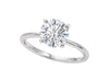 1 1/2 Carat Round Lab Grown IGI G/VS1 Diamond Solitaire Ring in 14K White Gold