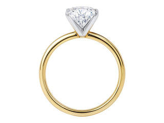 1 1/2 Carat Oval Lab Grown IGI G/VS1 Diamond Solitaire Ring in 14K Yellow Gold
