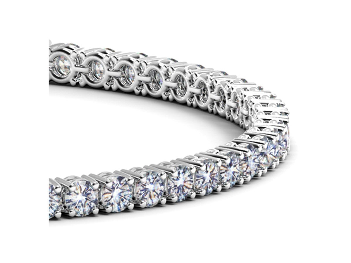 Lab Grown Round Diamond Tennis Bracelet in 14k White Gold (6 cctw F/G  VS2/SI1)