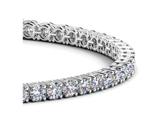 Lab Grown Round Diamond Tennis Bracelet in 14k White Gold (6 cctw F/G  VS2/SI1)