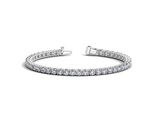 Lab Grown Round Diamond Tennis Bracelet in 14k White Gold (10 cctw F/G  VS2/SI1)