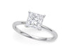 1.50Ct Princess Lab Grown IGI G/VS1 Diamond Ring in 10K White Gold