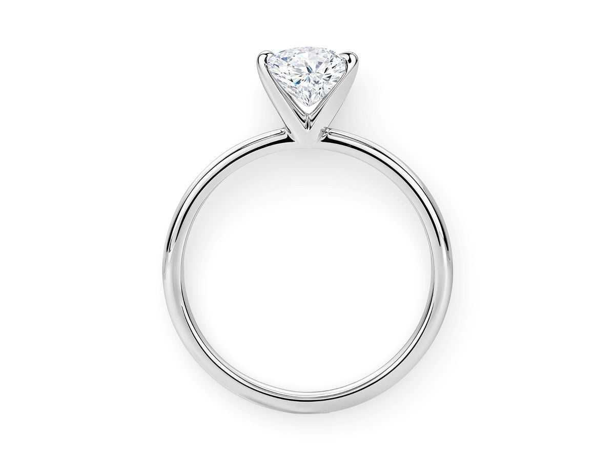 1.50Ct Princess Lab Grown IGI G/VS1 Diamond Ring in 10K White Gold