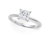 1 Carat Princess Lab Grown IGI G/VS1 Diamond Solitaire Ring in 10K White Gold
