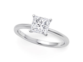1 Carat Princess Lab Grown IGI G/VS1 Diamond Solitaire Ring in 10K White Gold