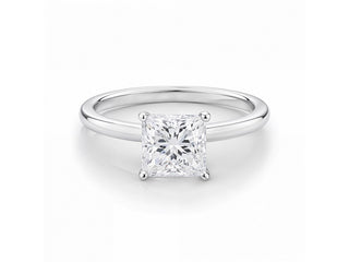 1 Carat Princess Lab Grown IGI G/VS1 Diamond Solitaire Ring in 10K White Gold