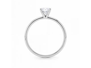 1 Carat Radiant Lab Grown IGI G/VS1 Diamond Solitaire Ring in 14K White Gold