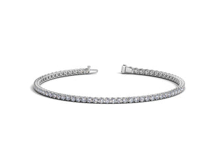 Lab Grown Round Diamond Tennis Bracelet in 14k White Gold (2 cctw F/G  VS2/SI1)