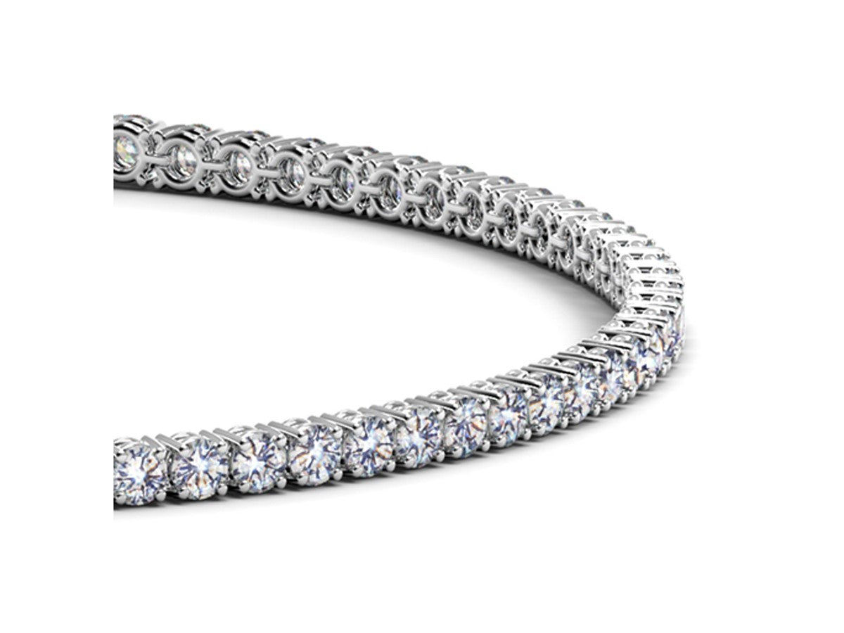 Lab Grown Round Diamond Tennis Bracelet in 14k White Gold (2 cctw F/G  VS2/SI1)