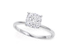 2 Carat Cushion Lab Grown IGI G/VS1 Diamond Solitaire Ring in 14K White Gold