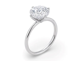 2 Carat Round Lab Grown IGI G/VS1 Diamond Solitaire Ring in Sterling Silver