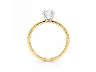 1 Carat Radiant Lab Grown IGI G/VS1 Diamond Solitaire Ring in 10K Yellow Gold