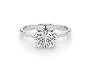 3 Carat Cushion Lab Grown IGI G/VS1 Diamond Solitaire Ring in 10K White Gold