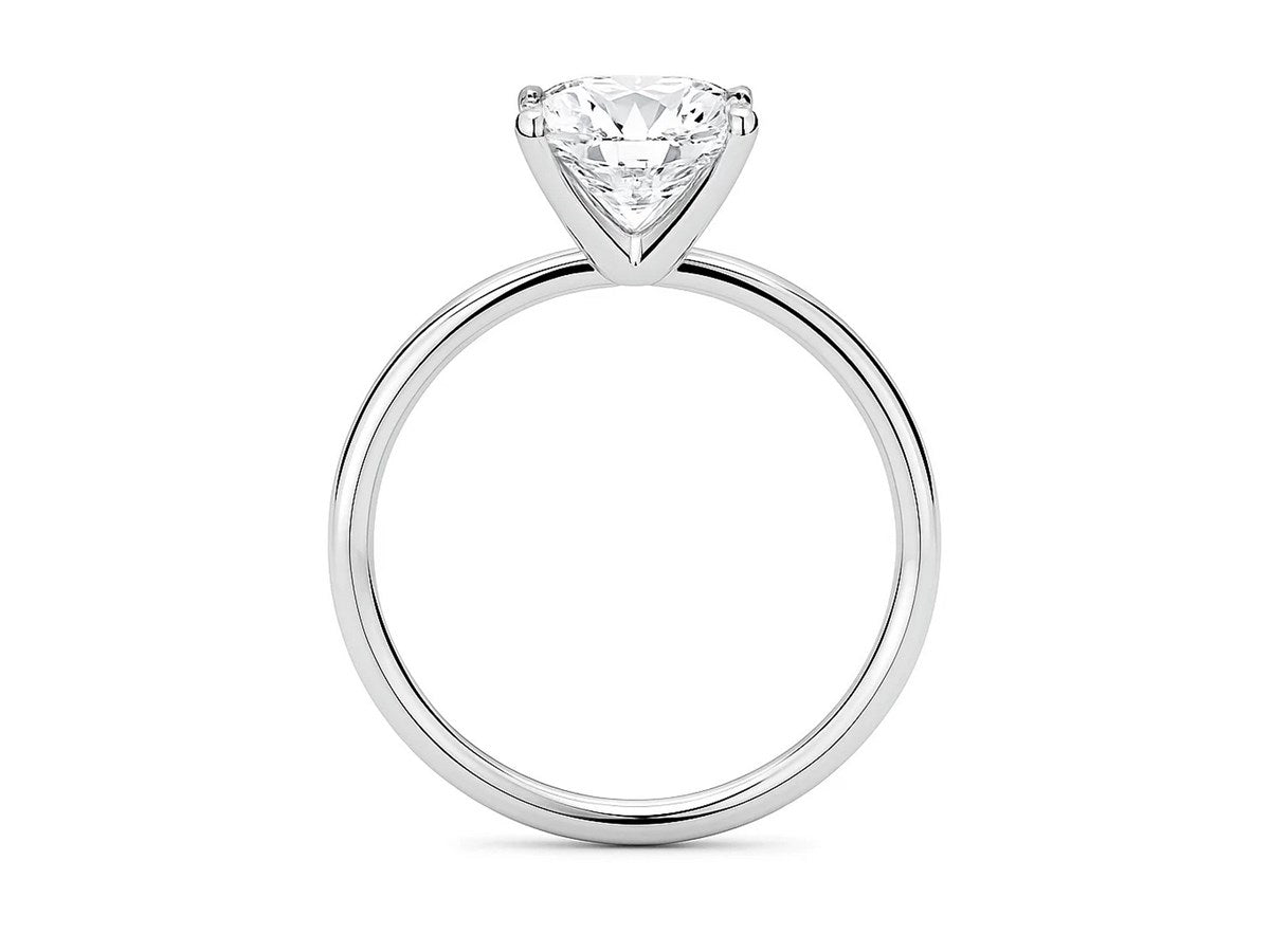 3 Carat Cushion Lab Grown IGI G/VS1 Diamond Solitaire Ring in 10K White Gold
