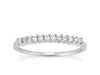 Shared Prong Diamond Wedding Ring Band in 14k White Gold