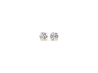 1/2 cttw Lab Grown Round Diamond Stud Earrings 14k Yellow Gold (G/VS2)