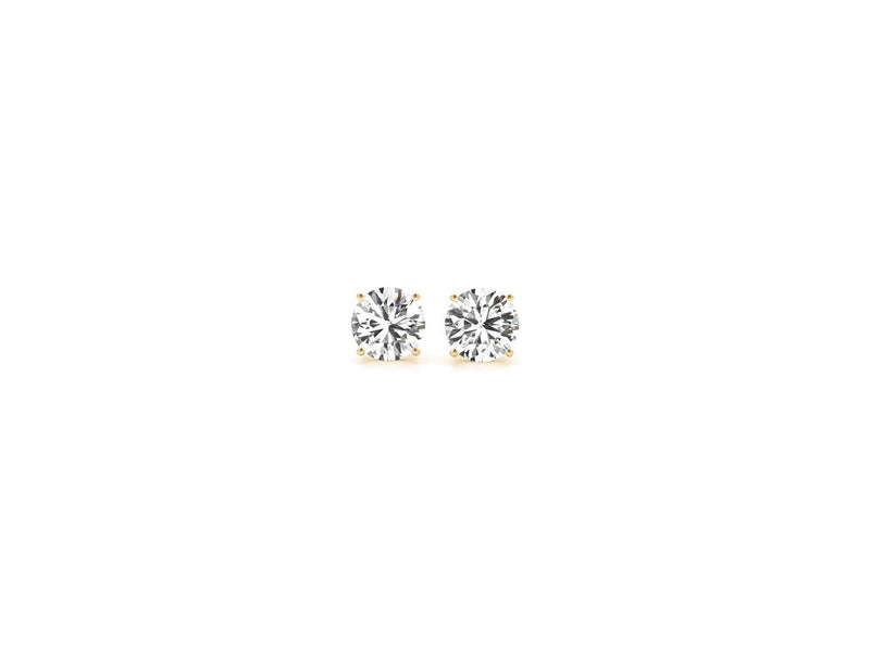1/2 cttw Lab Grown Round Diamond Stud Earrings 14k Yellow Gold (G/VS2)