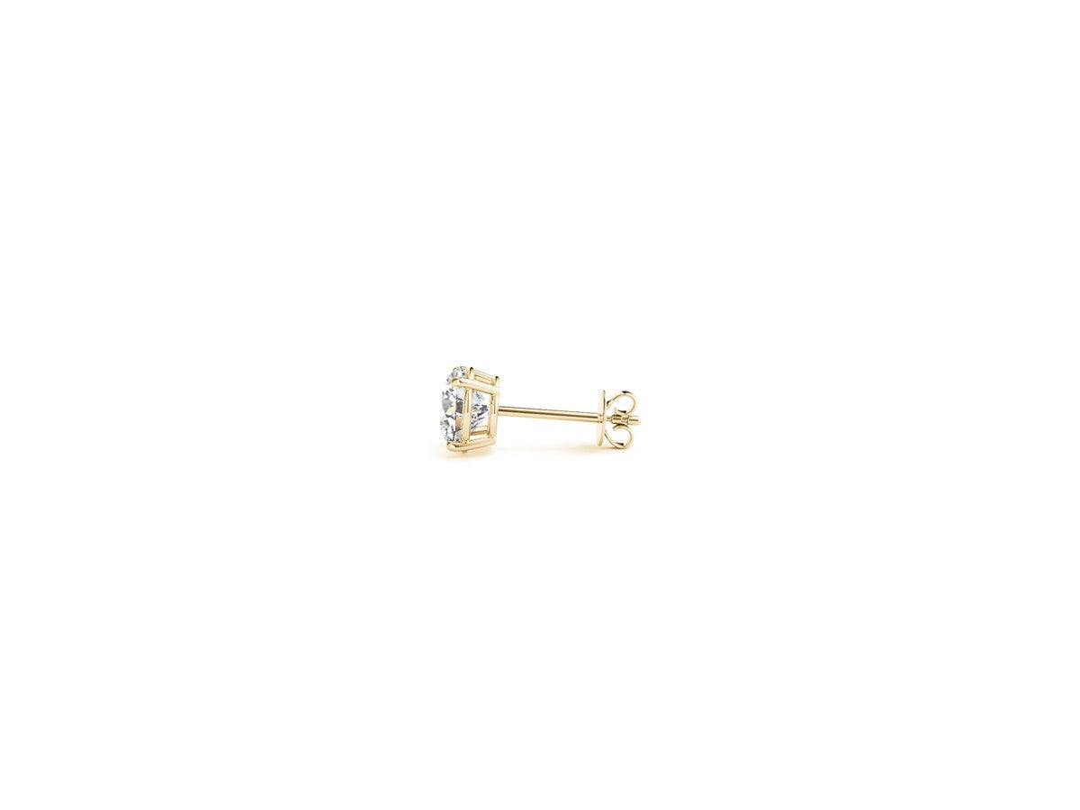 1/2 cttw Lab Grown Round Diamond Stud Earrings 14k Yellow Gold (G/VS2)