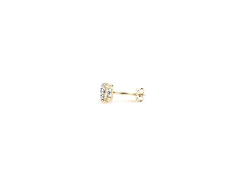 1/2 cttw Lab Grown Round Diamond Stud Earrings 14k Yellow Gold (G/VS2)