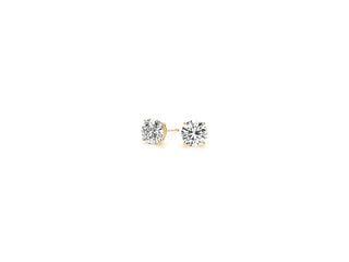 1/2 cttw Lab Grown Round Diamond Stud Earrings 14k Yellow Gold (G/VS2)