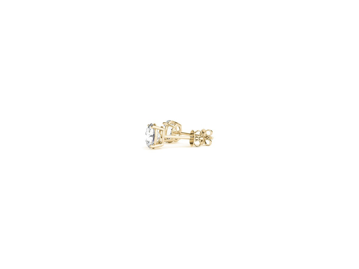 1/2 cttw Lab Grown Round Diamond Stud Earrings 14k Yellow Gold (G/VS2)