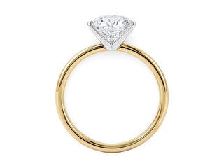 1 1/2 Carat Round Lab Grown IGI G/VS1 Diamond Solitaire Ring in 14K Yellow Gold