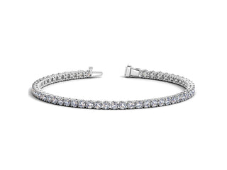 Lab Grown Round Diamond Tennis Bracelet in 14k White Gold (7 cctw F/G  VS2/SI1)