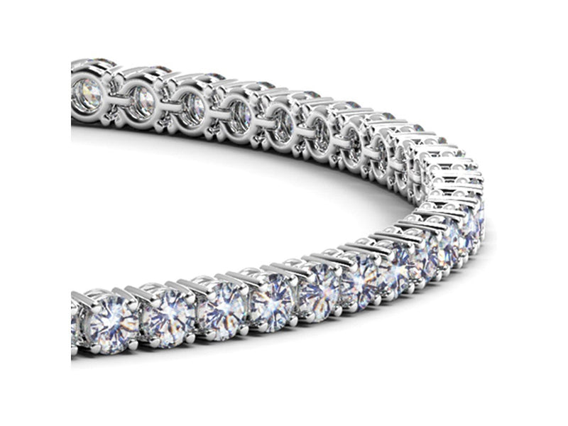 Lab Grown Round Diamond Tennis Bracelet in 14k White Gold (7 cctw F/G  VS2/SI1)
