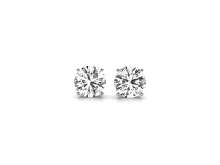 3 cttw Certified IGI Lab Grown Round Diamond Stud Earrings 14k White Gold (G/VS2)