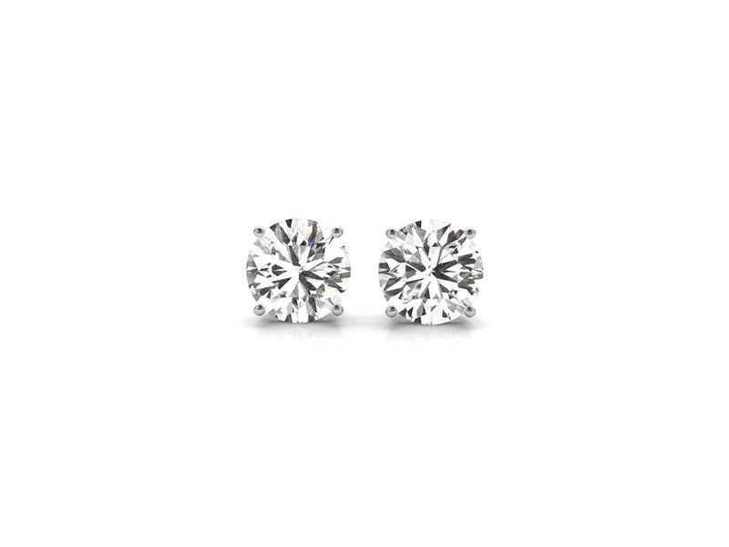 3 cttw Certified IGI Lab Grown Round Diamond Stud Earrings 14k White Gold (G/VS2)