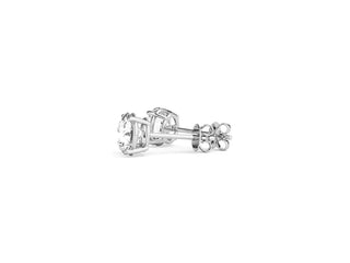 3 cttw Certified IGI Lab Grown Round Diamond Stud Earrings 14k White Gold (G/VS2)