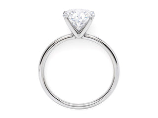 3 Carat Oval Lab Grown IGI G/VS1 Diamond Solitaire Ring in 14K White Gold
