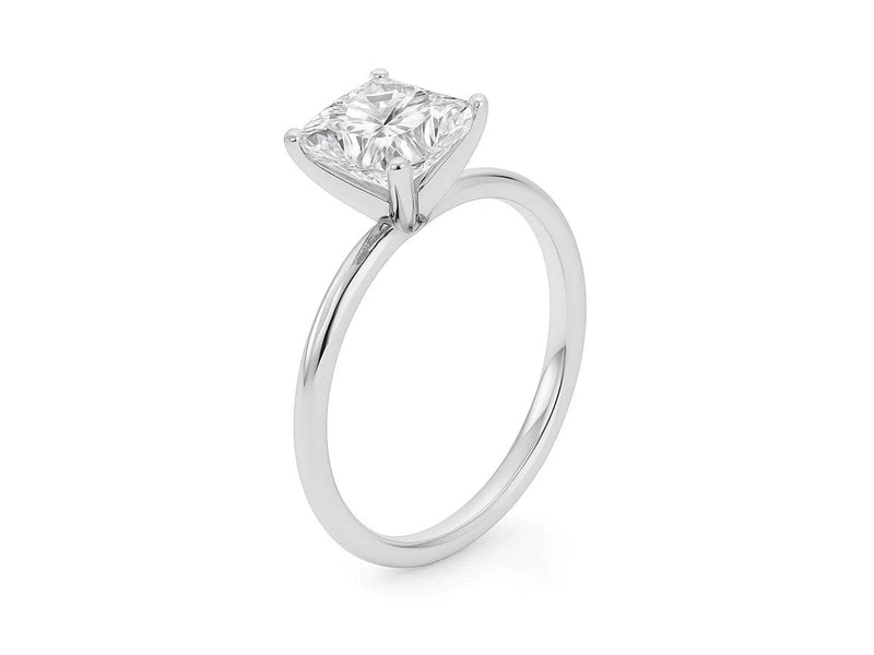 3 Carat Princess Lab Grown IGI G/VS1 Diamond Solitaire Ring in 14K White Gold