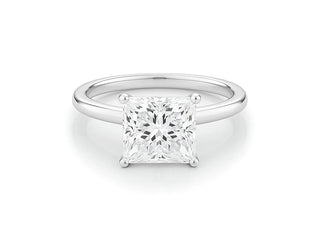 3 Carat Princess Lab Grown IGI G/VS1 Diamond Solitaire Ring in 14K White Gold