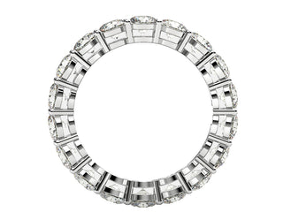 Round Cut Lab Grown Diamond Eternity Ring in 14k White Gold (2 cttw FG/VS2)
