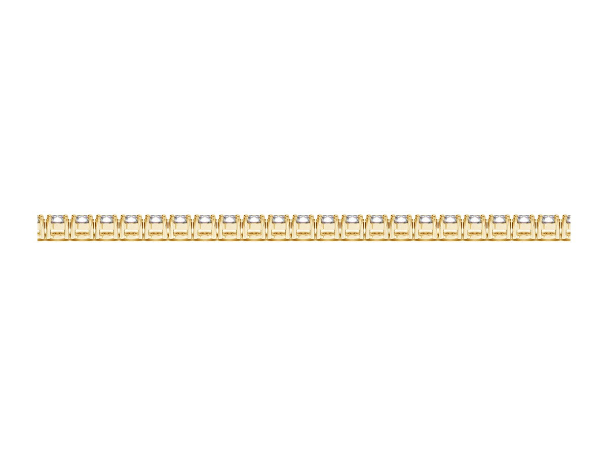 Lab Grown Round Diamond Tennis Bracelet in 14k Yellow Gold (3 cctw F/G  VS2/SI1)