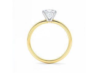 2 Carat Radiant Lab Grown IGI G/VS1 Diamond Solitaire Ring in 14K Yellow Gold