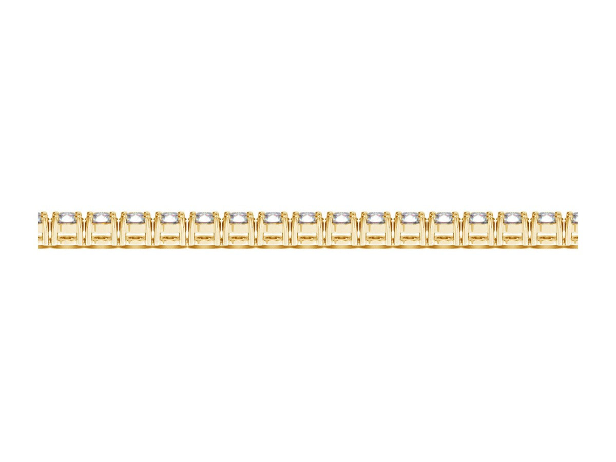 Lab Grown Round Diamond Tennis Bracelet in 14k Yellow Gold (7 cctw F/G  VS2/SI1)