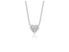 Diamond Heart Design Pendant in 14k White Gold