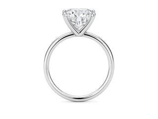 5 Carat Cushion Lab Grown IGI G/VS1 Diamond Solitaire Ring in 10K White Gold