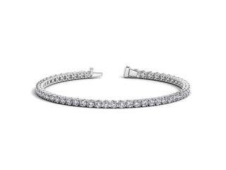 Lab Grown Round Diamond Tennis Bracelet in 14k White Gold (5 cctw  F/G  VS2/SI1)