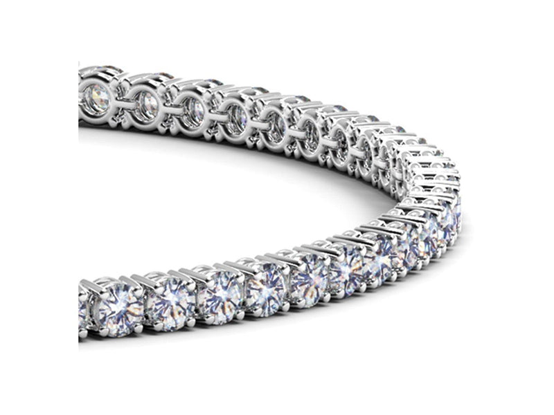 Lab Grown Round Diamond Tennis Bracelet in 14k White Gold (5 cctw  F/G  VS2/SI1)