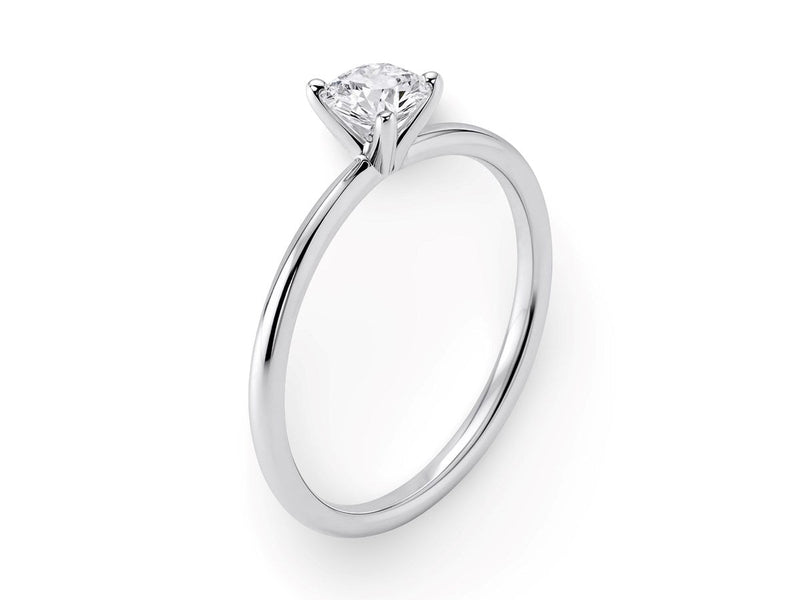 3/4 Carat Round Lab Grown IGI G/VS1 Diamond Solitaire Ring in 14K White Gold