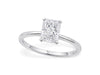 1 1/2 Carat Radiant Lab Grown IGI G/VS1 Diamond Solitaire Ring in 10K White Gold