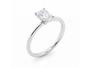 1 1/2 Carat Radiant Lab Grown IGI G/VS1 Diamond Solitaire Ring in 10K White Gold