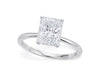 3 Carat Radiant Lab Grown IGI G/VS1 Diamond Solitaire Ring in 14K White Gold