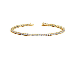 Lab Grown Round Diamond Tennis Bracelet in 14k Yellow Gold (2 cctw F/G  VS2/SI1)