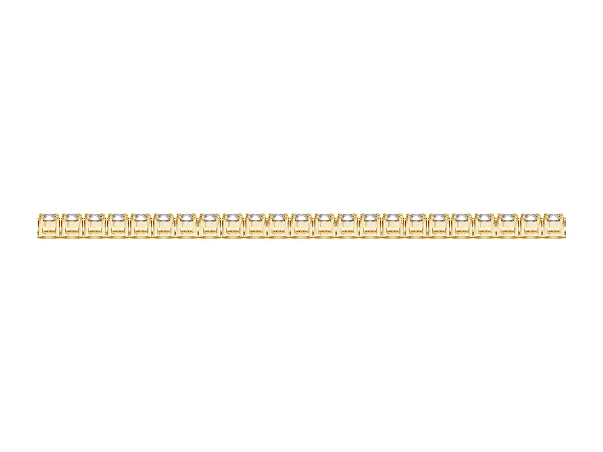 Lab Grown Round Diamond Tennis Bracelet in 14k Yellow Gold (2 cctw F/G  VS2/SI1)