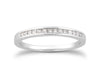 Princess Channel Diamond Wedding Ring Band in 14k White Gold